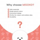 MISOKO Inflatable Football Pink, 15 cm  thumbnail