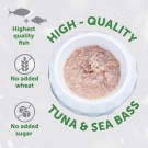 Natures Protection Superior Care White Dogs Topper in Gravy Tuna and Sea Bass 70 g thumbnail