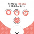 MISOKO Inflatable Football Pink, 15 cm  thumbnail