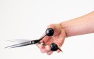 Show Tech Scissor Training Ring 2 Pcs Black Glitter 22 mm thumbnail