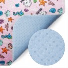 MISOKO Reusable Pad Seahorses pink  40x50 cm -2PK thumbnail