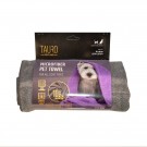 TAURO PRO LINE Microfiber Towel 60x90 cm Grey thumbnail