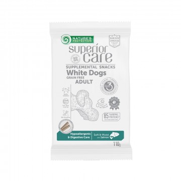 NPSC White Dogs Grain Free Hypoallergenic Snack With Salmon 110g
