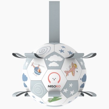 MISOKO Inflatable Football Grey, 15 cm