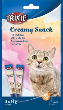 Trixie Creamy Snack Katt M/Tunfisk & Hvit fisk