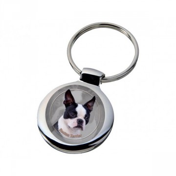 Boston Terrier nøkkelring