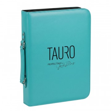 TAURO Faux Leather Scissor Case 16 Scissors, Blue